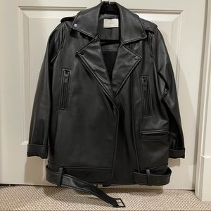 Oak + Fort Leather Jacket ✨